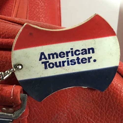 AVOID AIRLINE Luggage FEES Vtg MCM RED 16x15x8" flight personal carryon size - Picture 2 of 5