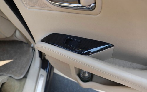 Window Lock Lift Panel Frame Trim 4* For Lexus RX350 450h 2009-2015 Carbon Fiber - Picture 8 of 20