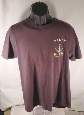 Salty Crew Shirt Mens Chasing Tail Short Sleeve Crew Neck Medium Black