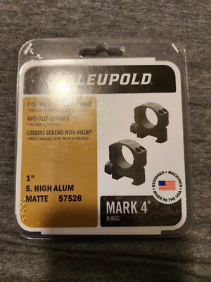 Leupold Mark 4 1'' Super High Aluminium Scope Rings 57526 *NEW*