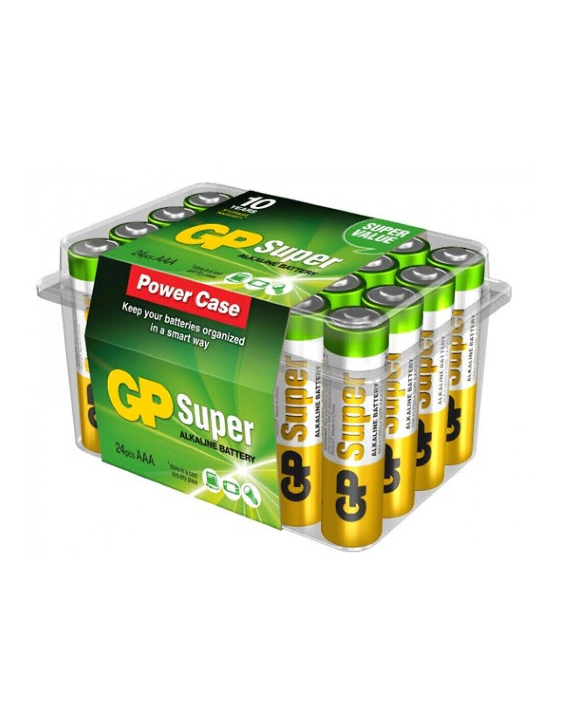 GP Batteries Confezione 24 Batterie Super Alcaline MiniStilo AAA 24A/LR03