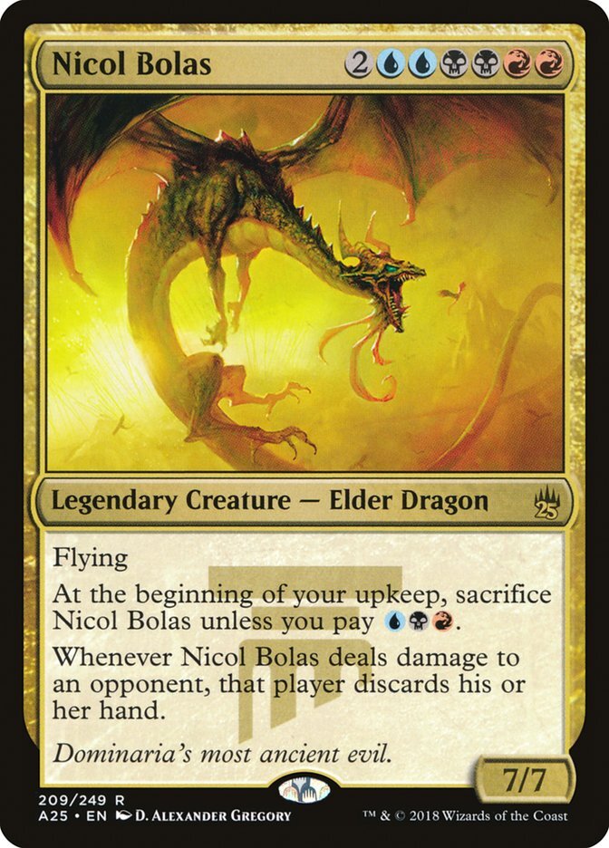 MTG Masters 25 Nicol Bolas 209/267 NM Near Mint Condition