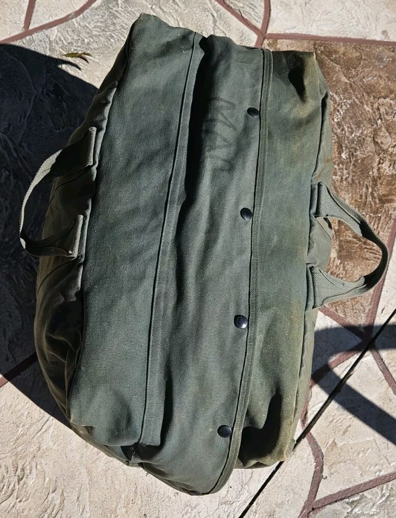 Flyer kit bag 80s キャンバスダッフルバッグ グリーン Kit Bag Flyers Sage Green US Military 1986 Duffel USA