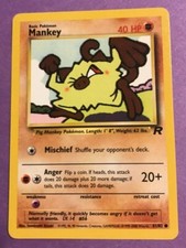 Pokemon 41/82 Mankey Team Rocket Common