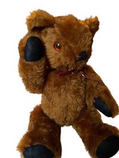 Vintage Antique Handmade Golden Mohair Teddy Bear Jointed Very Good Condition