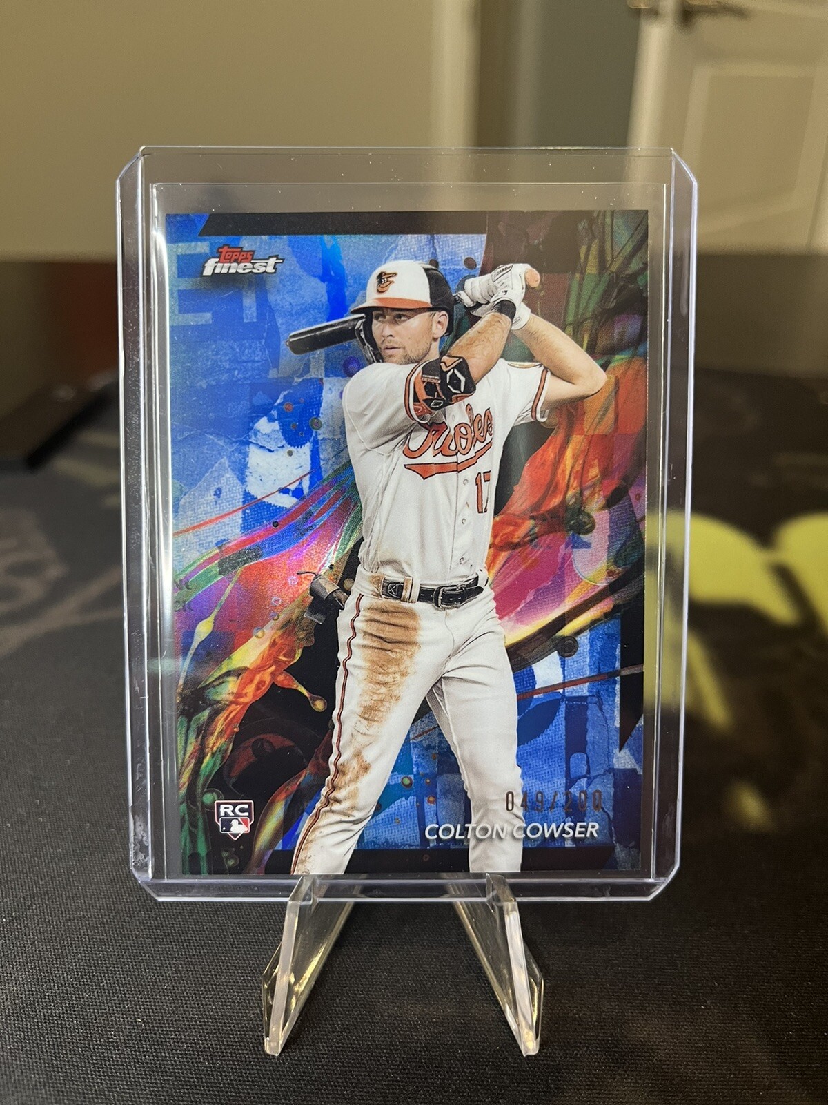 2024 Topps Finest #79 Colton Cowser RC Common Blue Refractor /200 ORIOLES