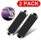 2 PCS Magnetic Car Mount Phone Holder Dashboard Magnet Stand 360 Rotation Gear
