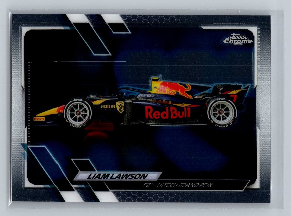 Liam Lawson 2021 Topps Chrome Formula 1 F1 Racing F2 Cars