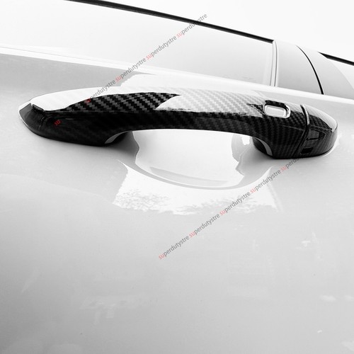 Carbon Fiber ABS Car Side Door Handle Cover Trim For 2022-2025 Genesis G70 - Picture 4 of 7