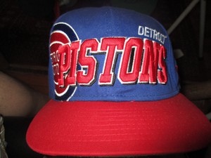 vintage detroit pistons hat