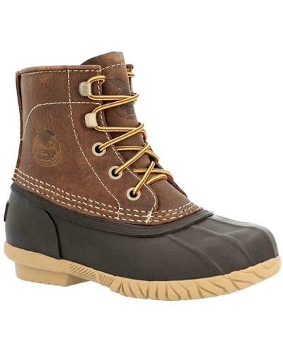 Bottes En Cuir Marron Pour Garçon - Marque Lurchi - Taille 1 UK - Occasion - Fermeture Lacets