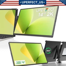 UPERFECT Laptop Screen Extender, 2K 14" 2240x1400 QHD IPS Portable Monitor Used