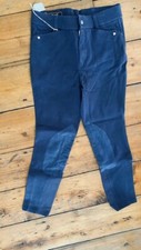 ARIAT Front Zip Horse Riding BREECHES * Youth sz 14 NAVY  NEW