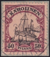 DR Kolonien Karolinen Mi.-Nr. 14 Briefst&uuml;ck o Ponape  einwandfrei