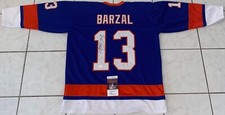 Mathew Barzal Signed Autographed New York Islanders Custom Hockey Jersey JSA