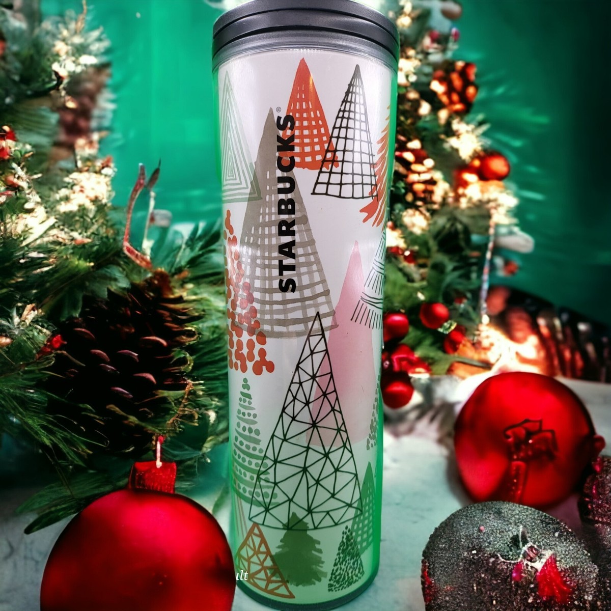 Starbucks Christmas Holiday Trees 2017 Acrylic Tumbler 16OZ Coffee Espresso  Tea | eBay