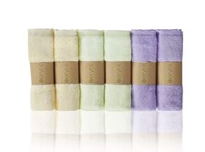 Beryris Pastel Baby Bamboo Washcloth 10  x10  Ultra-Soft, Absorbent/100 Natural