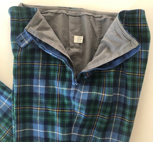 Pantalones Pantalón de Lana Pendleton Años 70 De Colección Talla 18 Verde Azul Tartán Cuadros Cremallera Lateral EE. UU. - Imagen 9 de 15