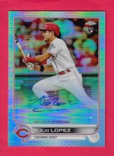 ALEJO LOPEZ 2022 Topps Chrome RC ROOKIE AUTO REFRACTOR /499 RA-AL Cincinnati Red