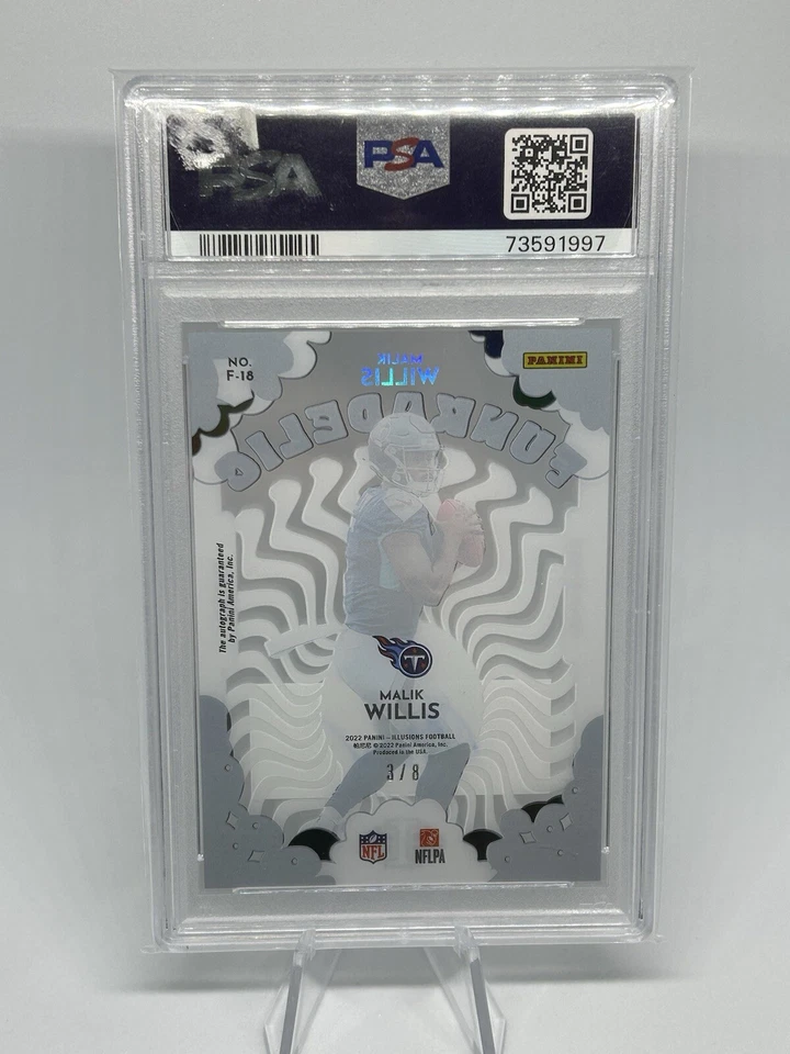 2022 Illusions Funkadelic Black Signatures /8 Malik Willis Rookie Auto RC - Image 2 of 2