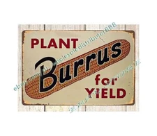 BURRIS SEED CORN metal tin sign reproduction wall home tavern