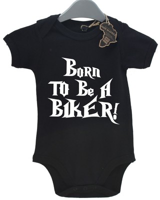 Born To Be A Biker süß BabyGrow lustiges Babygeschenk Geschenk Neugeborenes Geburtstag Weste