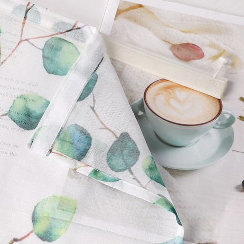 2er Flächenvorhang Vorhänge mit Klettband Schiebegardinen Küchengardinen Modern - Bild 8 von 9