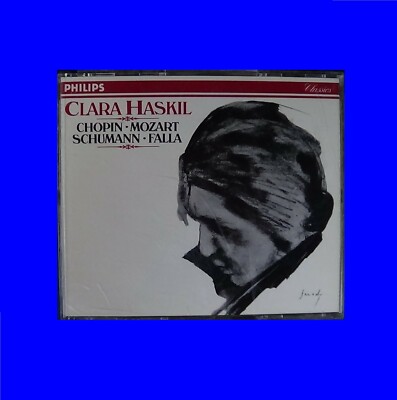 PIANO Clara Haskil Philips 426964-2 USA Noifpi Chopin Mozart Schumann Falla 4CD 