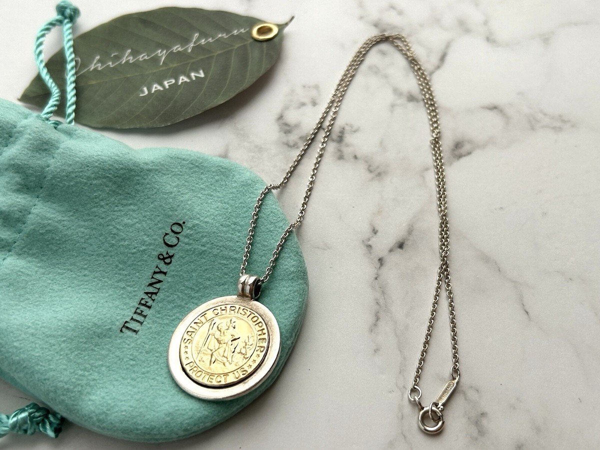 O*a様 Tiffany & Co. セントクリストファー Tiffany & Co. Saint Christopher Coin Necklace Sterling