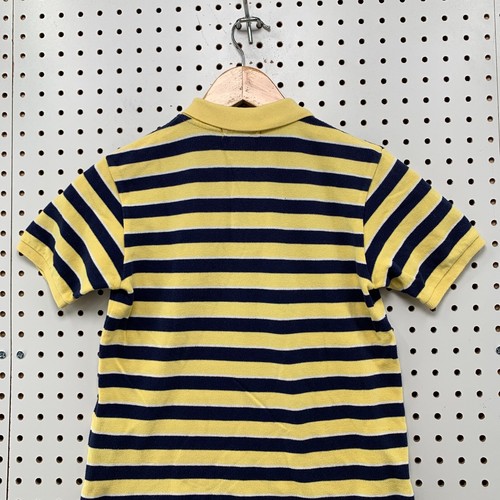 Polo Ralph Lauren Collared Shirt Youth Boys Size 7 Yellow Blue Striped 14x20 - Picture 12 of 12