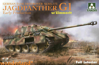 Takom 1/35 2125 Jagdpanther G1 Early Production w/zimmerit & full