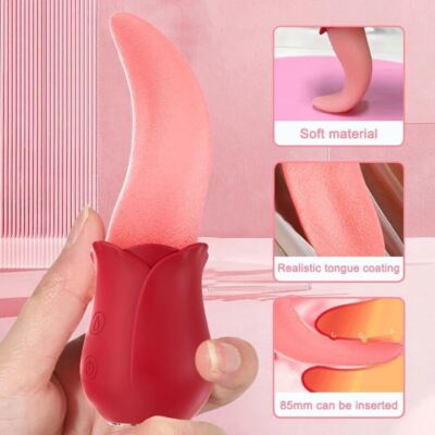 Multispeed-Personal-Massage-Rose-Vibrator-Licking-Massager-for-Women-Xmas  Gift | eBay
