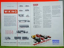 Wiking Kataloge 1985 + Preisliste 1984/85, ungebraucht