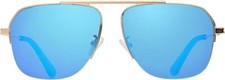 DUCO Retro Aviator Sunglasses for Mens Womens Semi-Rimless Non-Polarized Trendy