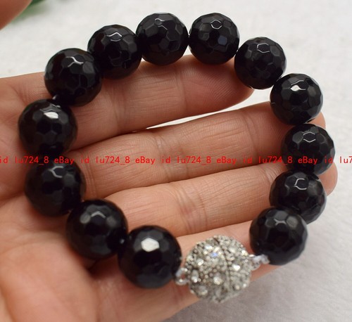 Pretty 12mm Natural Multicolor Gemstone Round Beads Bracelet 7.5" Magnetic Clasp - Picture 185 of 216
