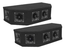 2x SoundLab 50W Tweeter Array 8 Ohms, 6 Square Piezo Speakers DJ PA Top Box Unit