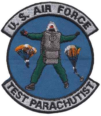 Bestickter Aufnäher Abzeichen Test Fallschirmspringer US Air Force