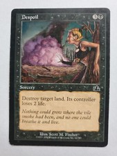 MTG Magic The Gathering Card Despoil Sorcery Black Prophecy 