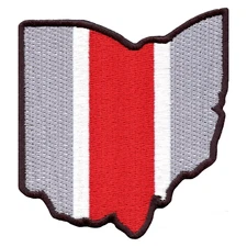 State of Ohio College Football Embroidered Iron On Patch