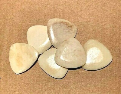 RMSC Hand Crafted Buffalo Bone Guitar Picks - 6 pack + 1st CLASS SHIPPING!!!!