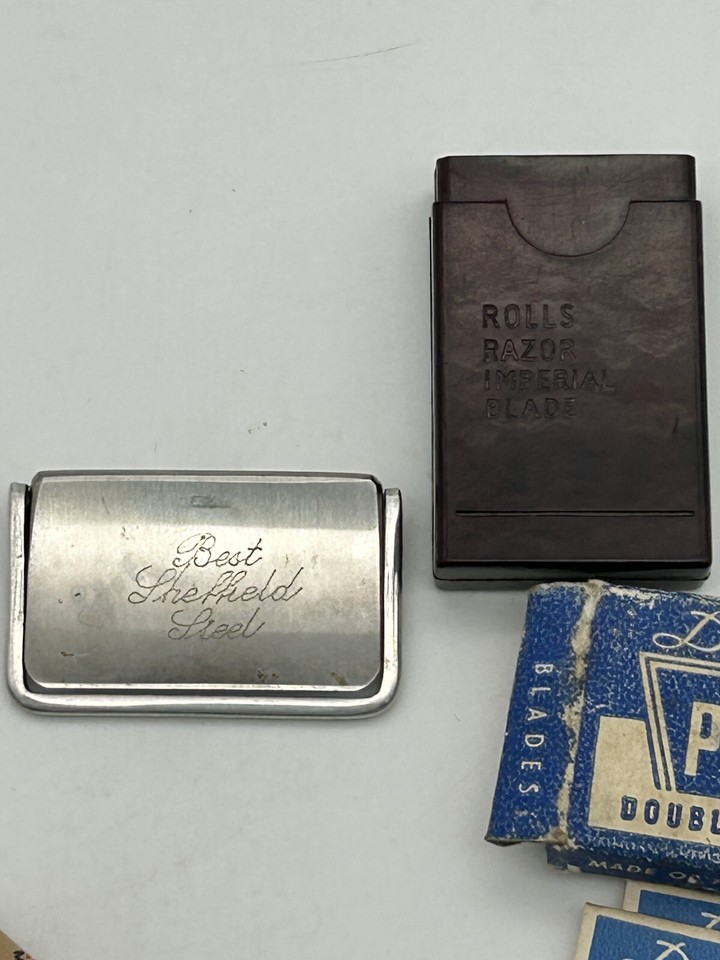 Vtg Double Edge Razor Blade Lot -Paramount Home Run Hammer Speedway ...