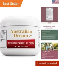 Powerful 4 oz Arthritis Pain Relief Cream - Absorbs Quickly  Soothes All Day