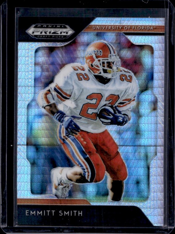 2019 Panini Prizm Draft Picks Emmitt Smith Prizm Hyper #/75 Gators
