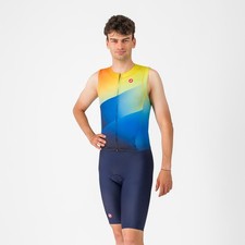 CASTELLI FREE SANREMO 3 TRIATHLON SUIT SLEEVELESS RACE FIT AERO PERFORMANCE