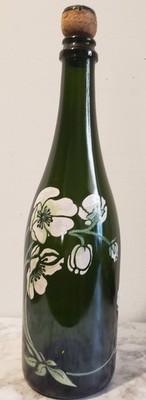 Vintage Perrier Jouet Fleur de Champagne Hand Painted Bottle Empty
