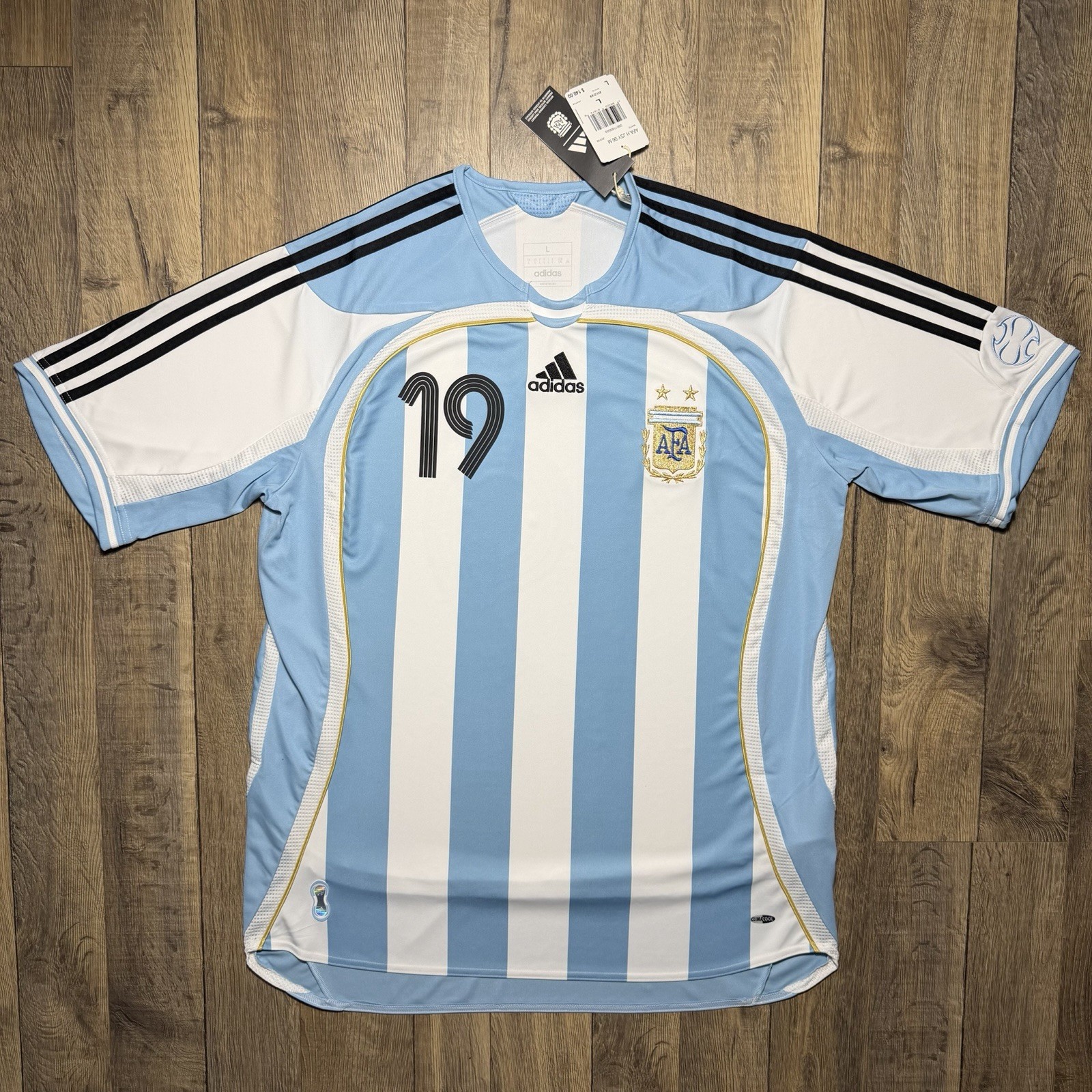 NWT Lionel Messi Argentina Adidas Authentic 2006 Bringback Home Jersey Men’s L
