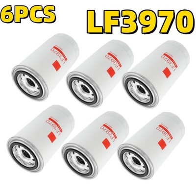6PCS LF3970 Oil Filter For Fleet-guard Cummins Ford Freightliner Kenworth 5.9L 