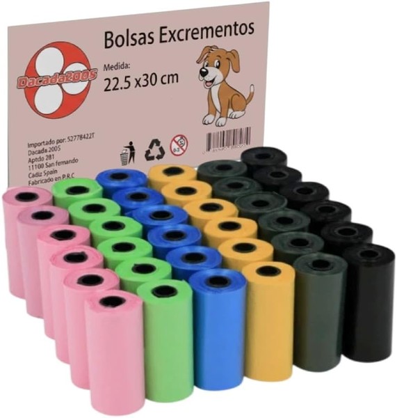⭐ 80 rollos Bolsas de excremento Caca  Perros Mascotas, Poop Bag, 1200 bolsas ⭐
