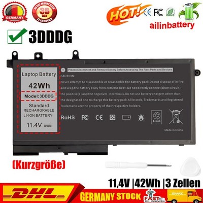 3DDDG Akku Für Dell Latitude 14 5490 5491 15 3520 3530 5580 5590 5591 42Wh NEU