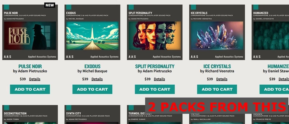 2 Packs - AAS Applied-Acoustics 2 Sound Packs (you can choose) - Bild 2 von 2